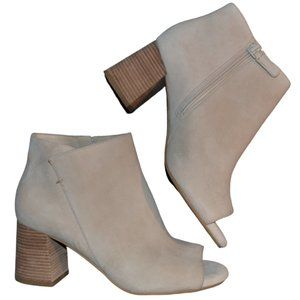 Cole Haan Anisha Open Toe Suede Ankle Booties
